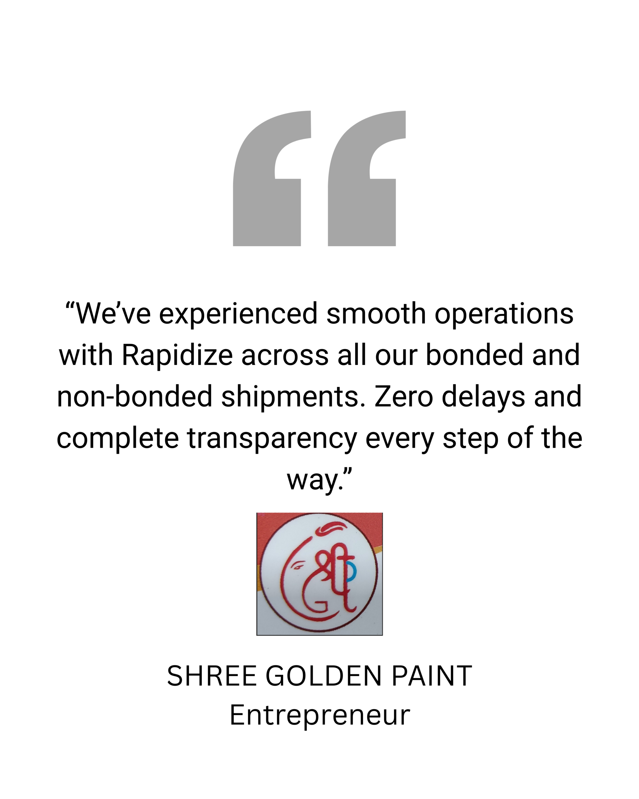 “reliable, transparent, and always on time. their team handled our shipments professionally from pickup to final delivery. (6)
